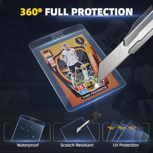 1000ct Semi Rigid Card Holders & 1000ct Card Sleeves for PSA, SGC, BGS, CSG Graded Card Submissions, Semi Rigid Card Sleeves, Baseball Card Protectors, PSA Graded Card Sleeves for Trading Card