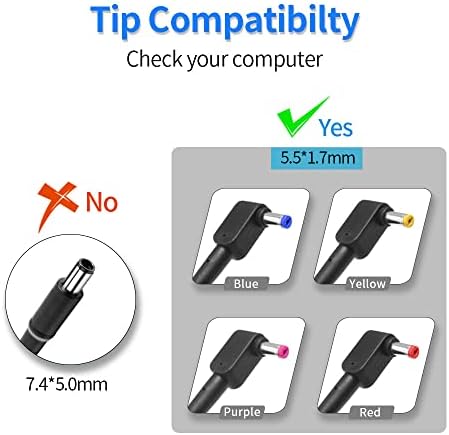 135W AC Charger Fit for Acer Nitro 5 7 Gaming Laptop AN515 AN515-51 AN515-41 AN515-53 AN515-52 AN515-43 AN515-54 AN517-51 N18C4 N18C3 AN515-55 AN715-51 AN715-52 Aspire 7 A715 Power Supply Cord