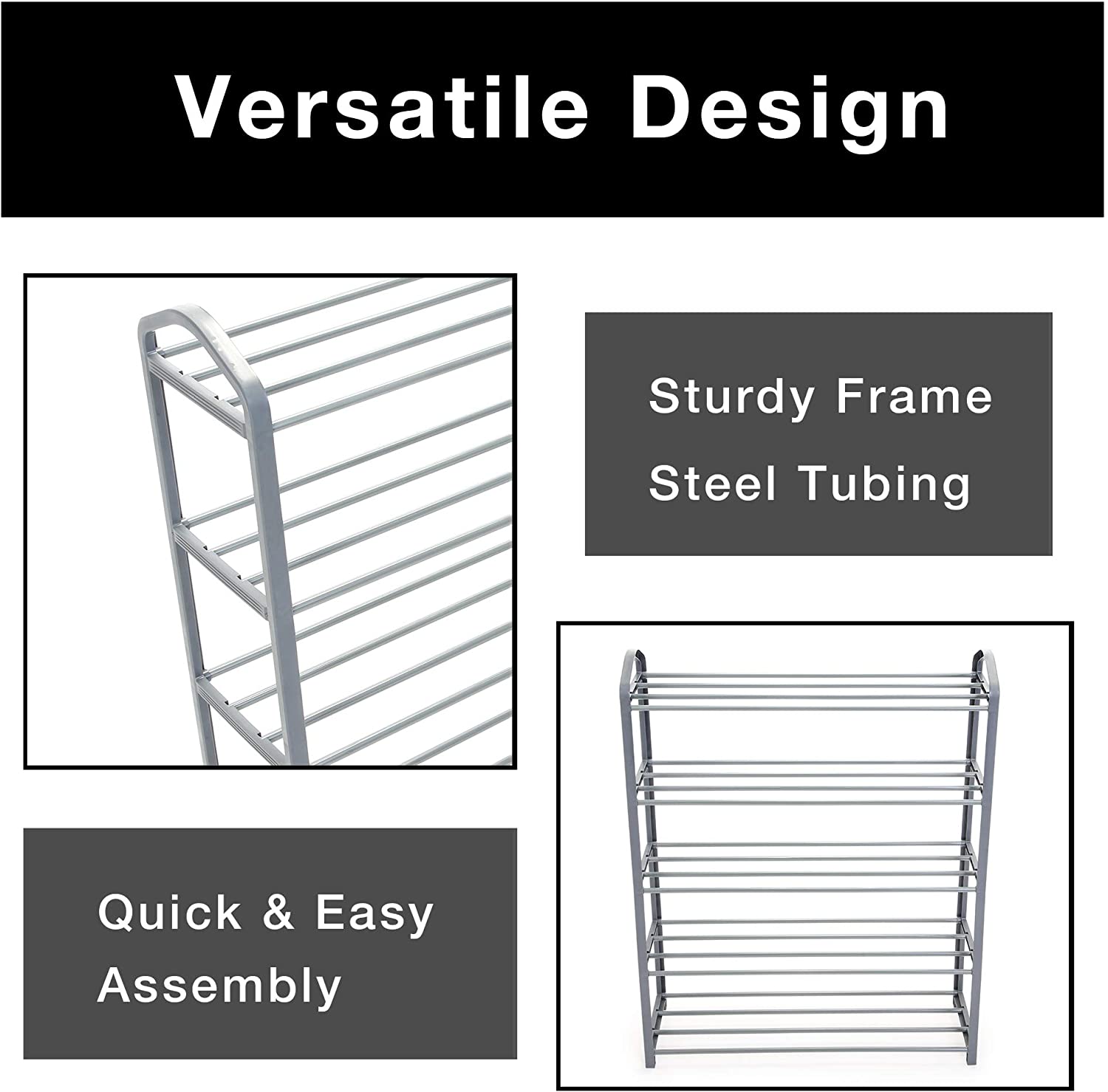 5-Tier Steel Shoe Rack