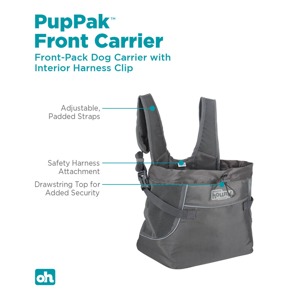 Outward Hound PupPak Front Dog Carrier – Hands-Free Pet Backpack for Hiking & Travel