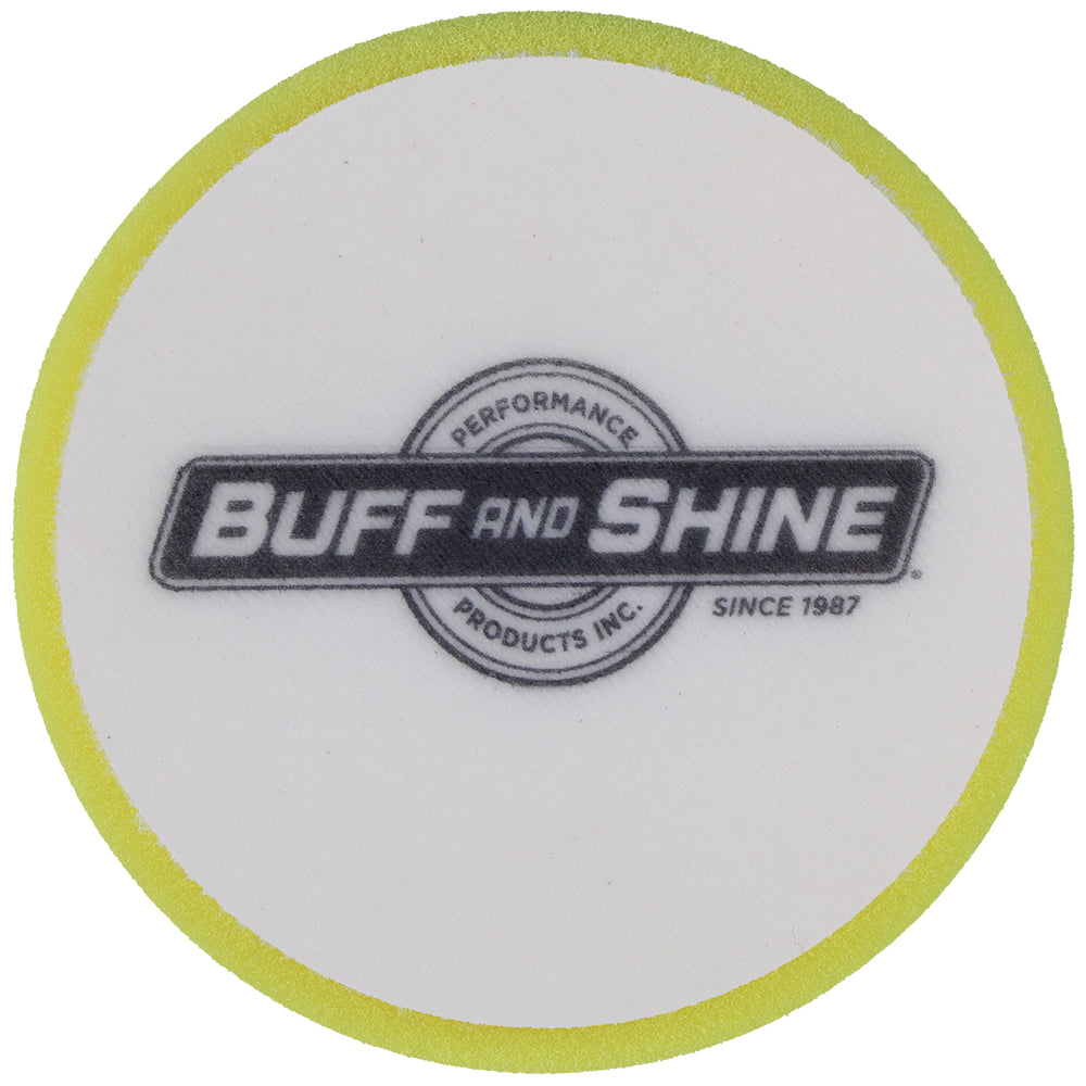 Buff and Shine Orbital/DA Foam Heavy Cutting Pad - 5", Yellow