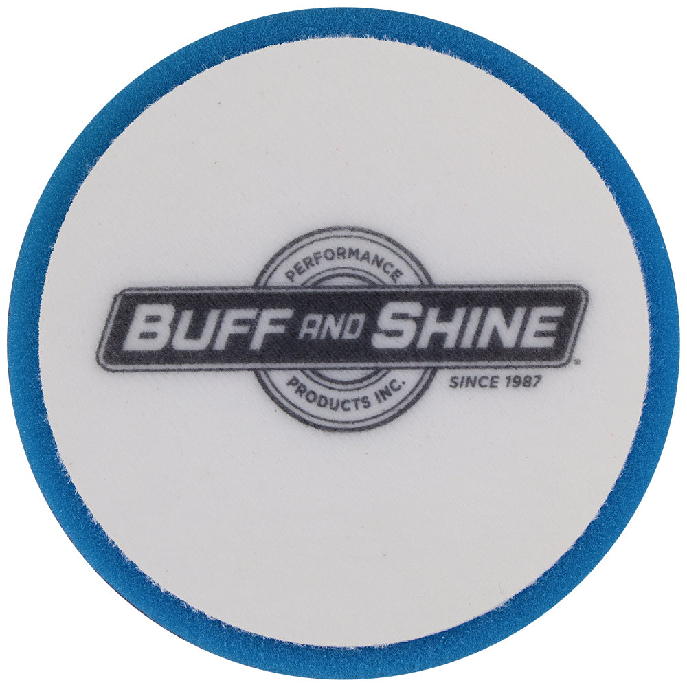 Buff and Shine Orbital/DA Foam Soft Polishing Pad - 5", Blue