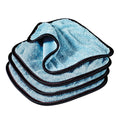 Griot's Garage PFM Dual Weave Glass Towels - 9" x 9", Blue (4 pack)