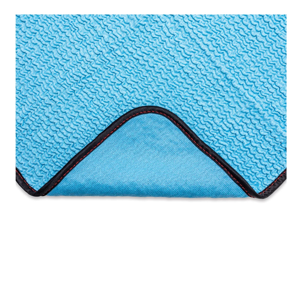 Griot's Garage PFM Crinkle Glass Towels - 16" x 16", Blue (3 pack)
