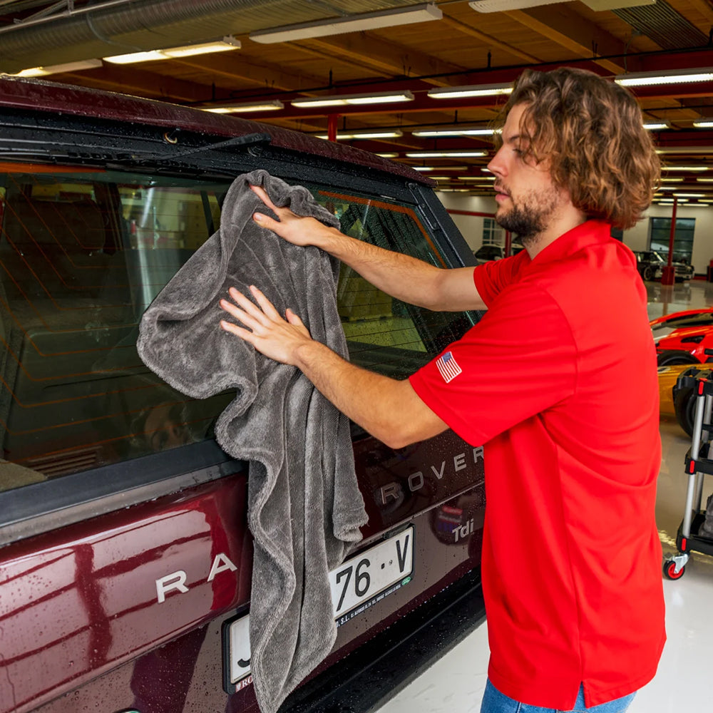 Griot's Garage Extra-Large PFM Edgeless Drying Towel,  36" x 29", Gray