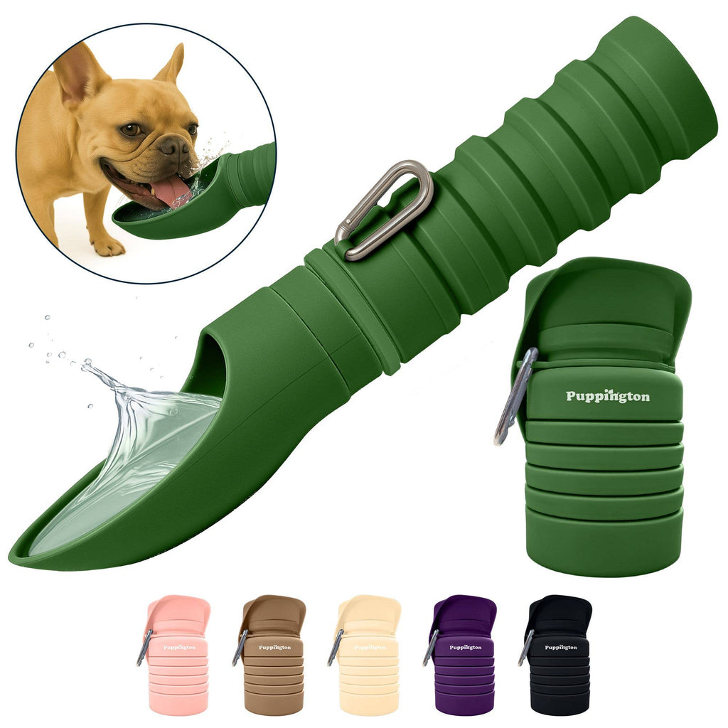 Puppington Collapsible Water Bottles for Dogs - Leakproof, Compact, BPA free