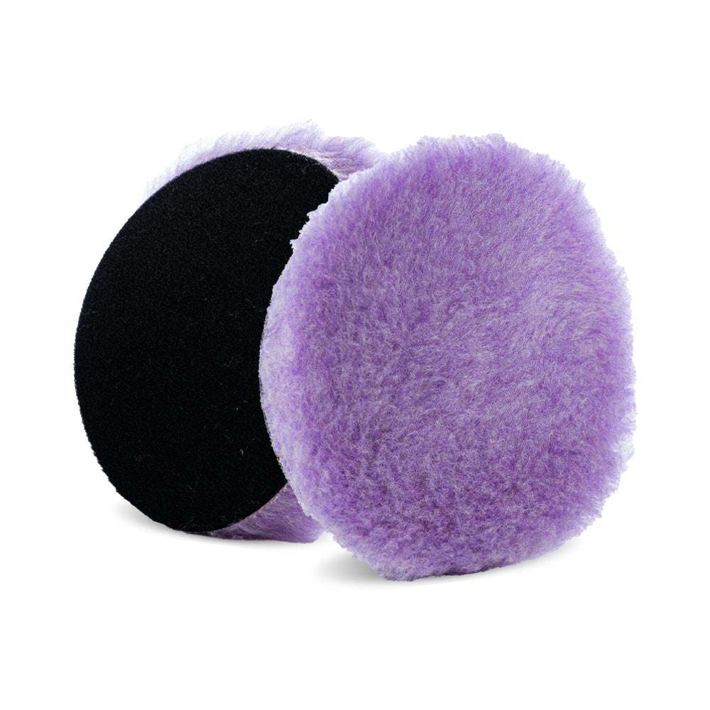 Lake Country Purple Foamed Wool Buffing/Polishing Pad - 5"