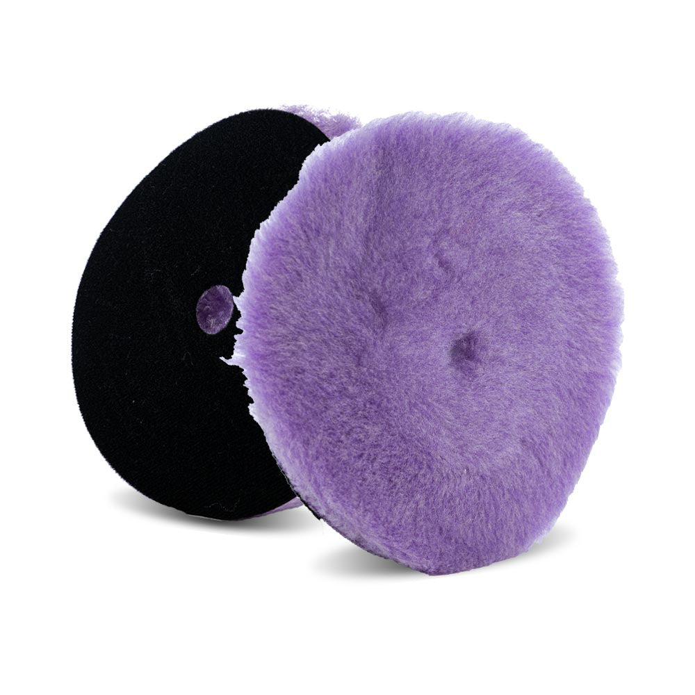 Lake Country Purple Foamed Wool Buffing/Polishing Pad - 7.5"