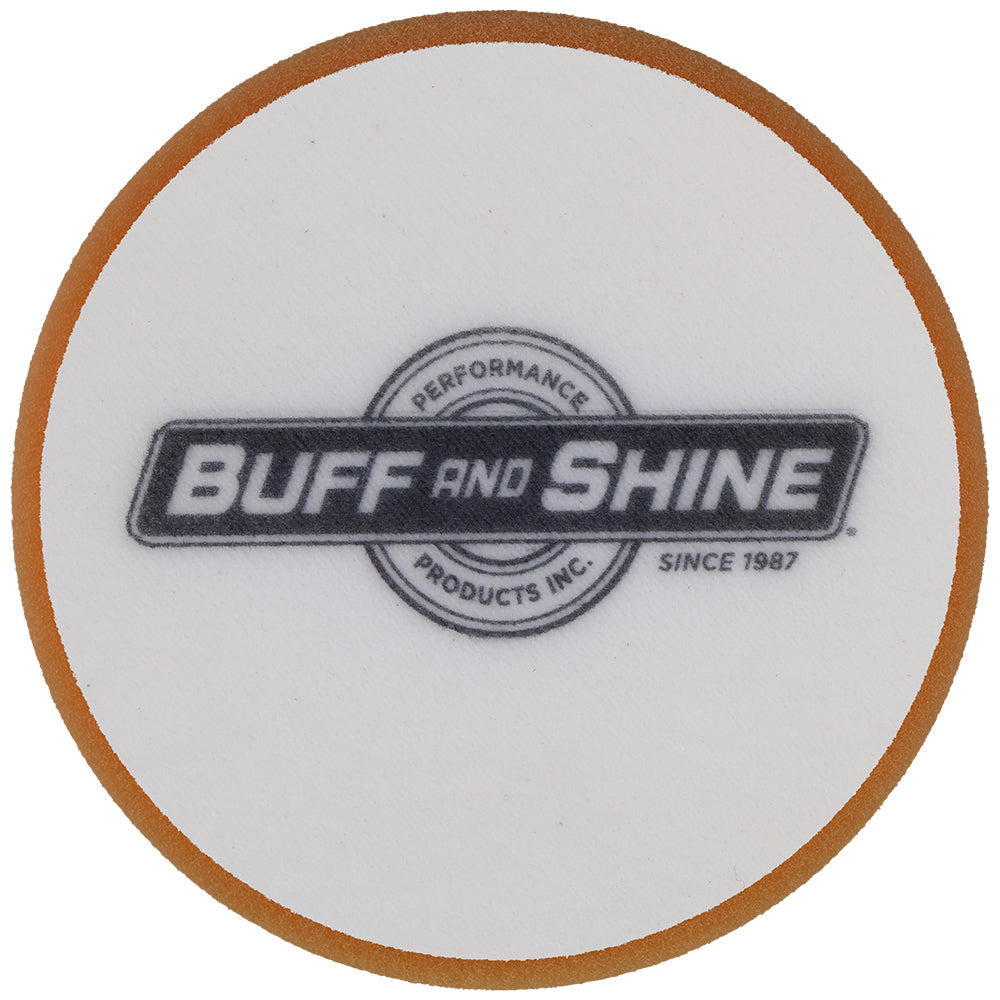 Buff and Shine Orbital/DA Foam Medium Cutting Pad - 5", Orange