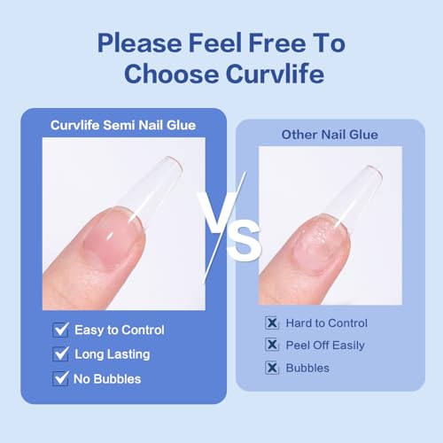 15g Semi Solid Nail Glue Gel with 5ml 3 IN 1Nail Glue Remover, No Need For Uv Light, Gel Glue for Press On Nails, Nial Glue Remover for nails, Click&Remove Pen Design