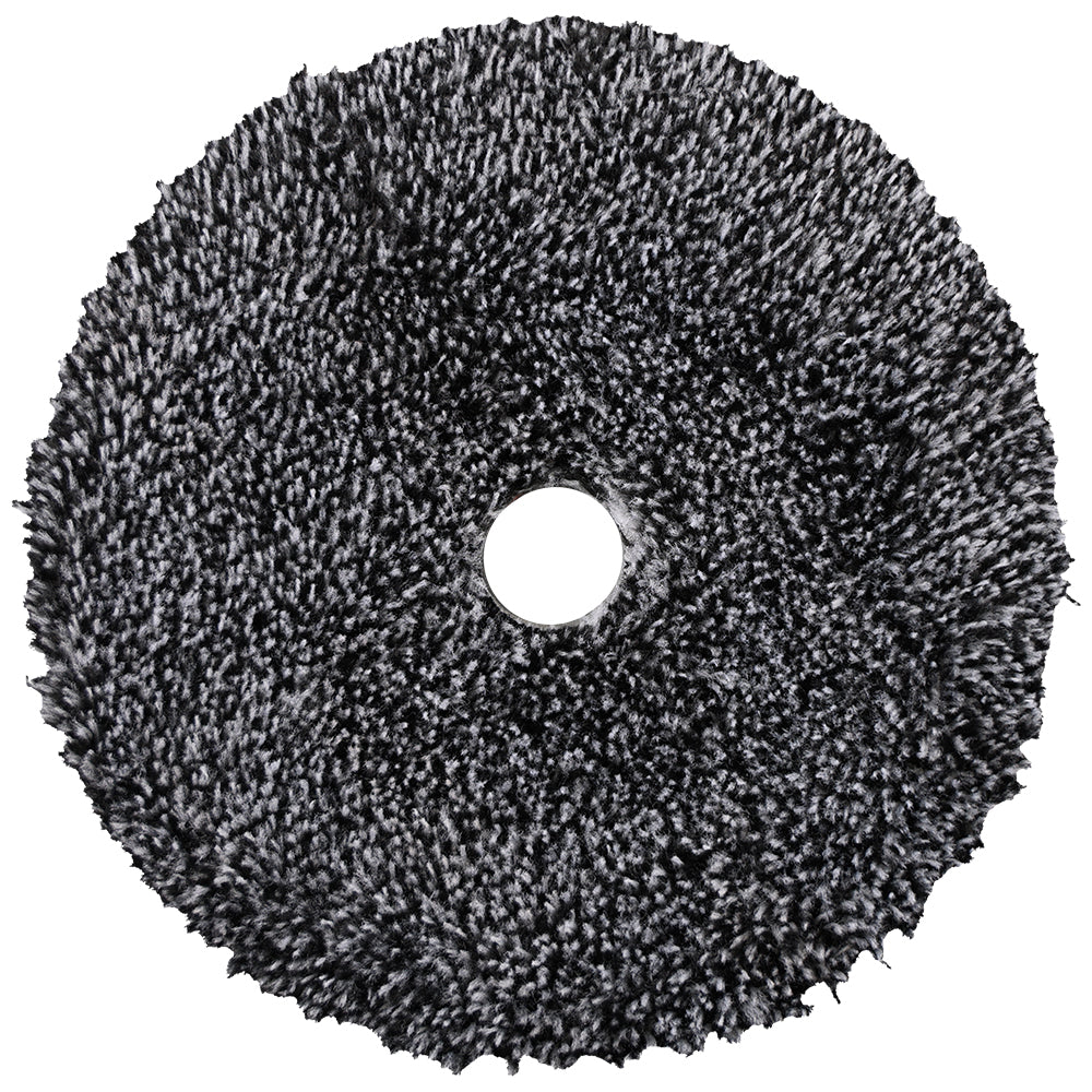 Buff and Shine Uro-Fiber Microfiber Cutting Pad - 5", Black/White