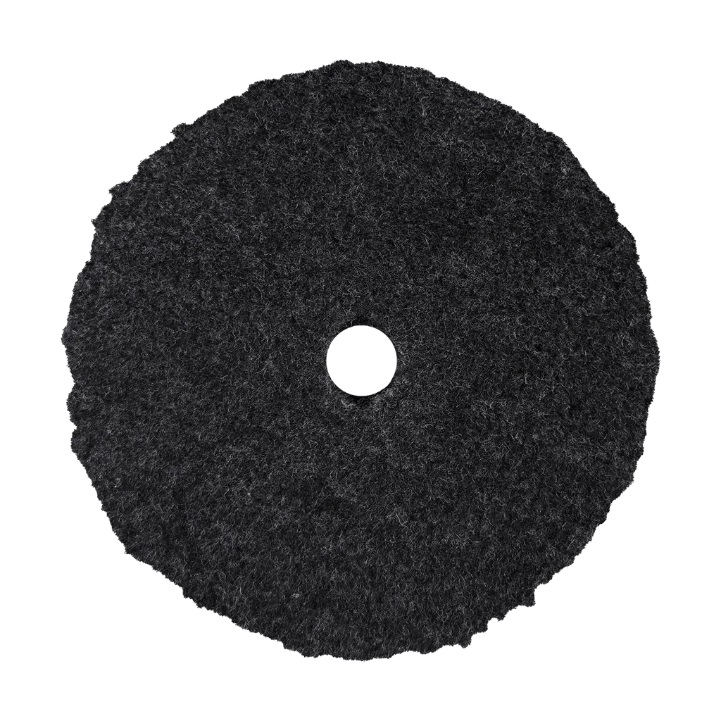 Buff and Shine Grey Knitted Wool Blend URO Wool Cutting Pad - 5"