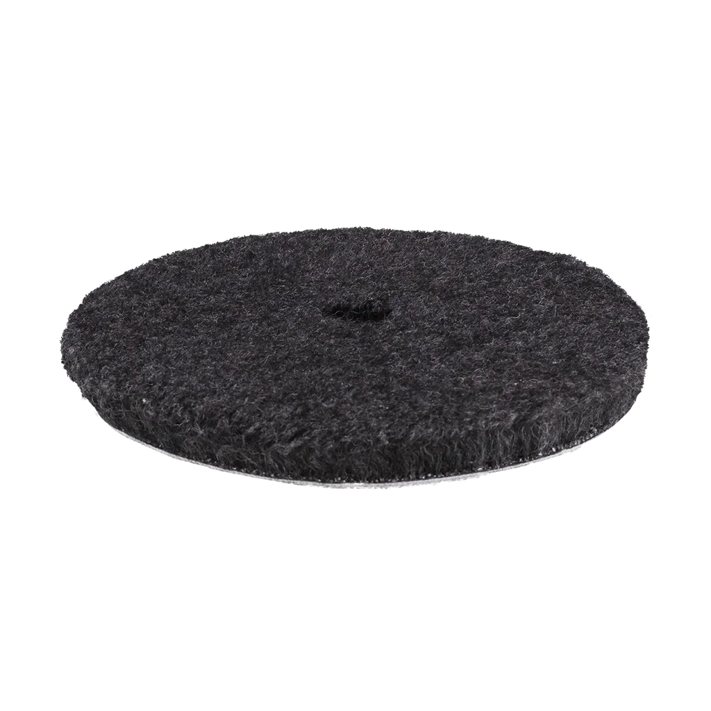 Buff and Shine Grey Knitted Wool Blend URO Wool Cutting Pad - 5"