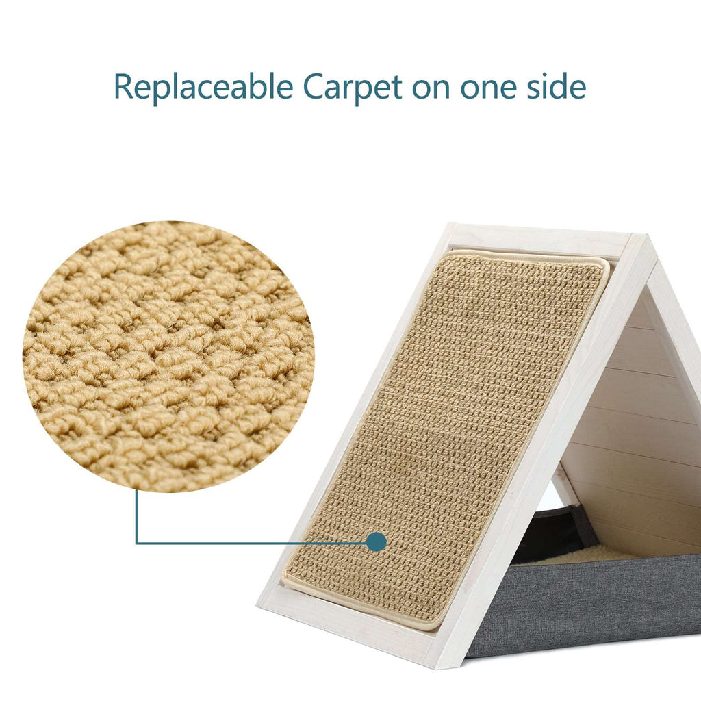 PETSFIT Cat Scratcher House  Wood Cats House as Cave and Bed