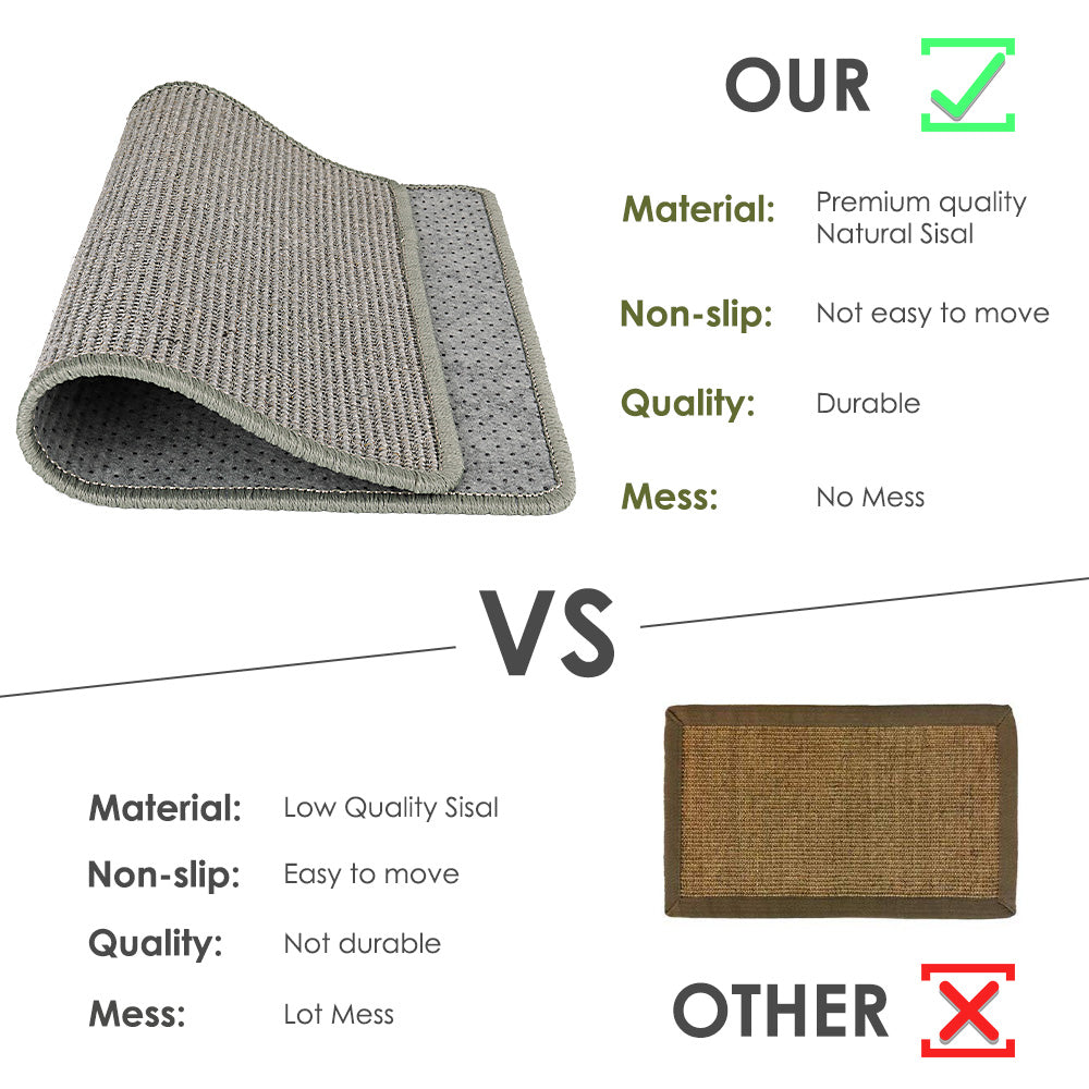 Cat Scratcher Mat - Pale Green