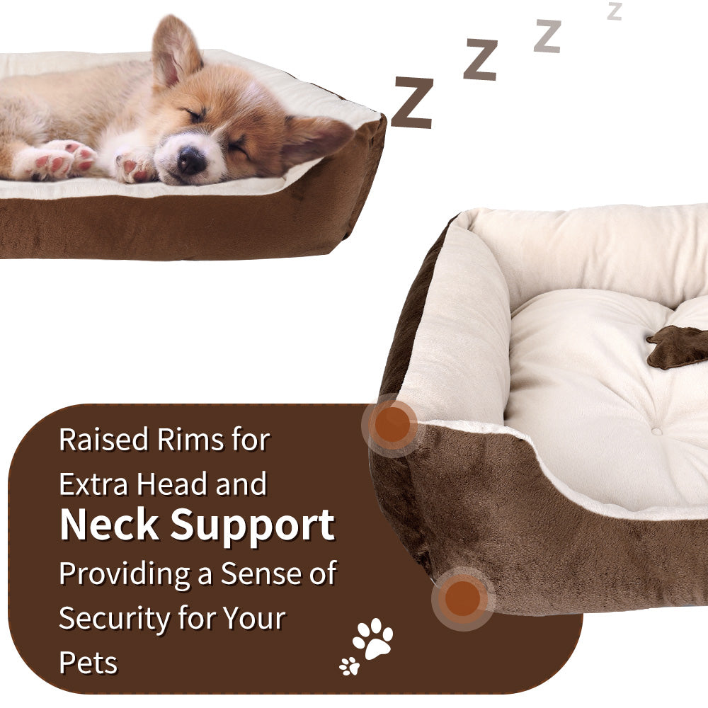 Warming Dog Bed - Coffee