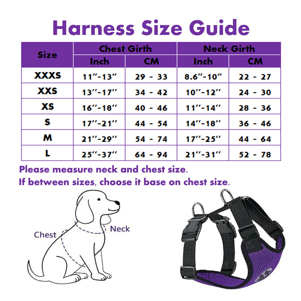 Dog Car Harness &  Seat Belt - Seatbelt Purple
