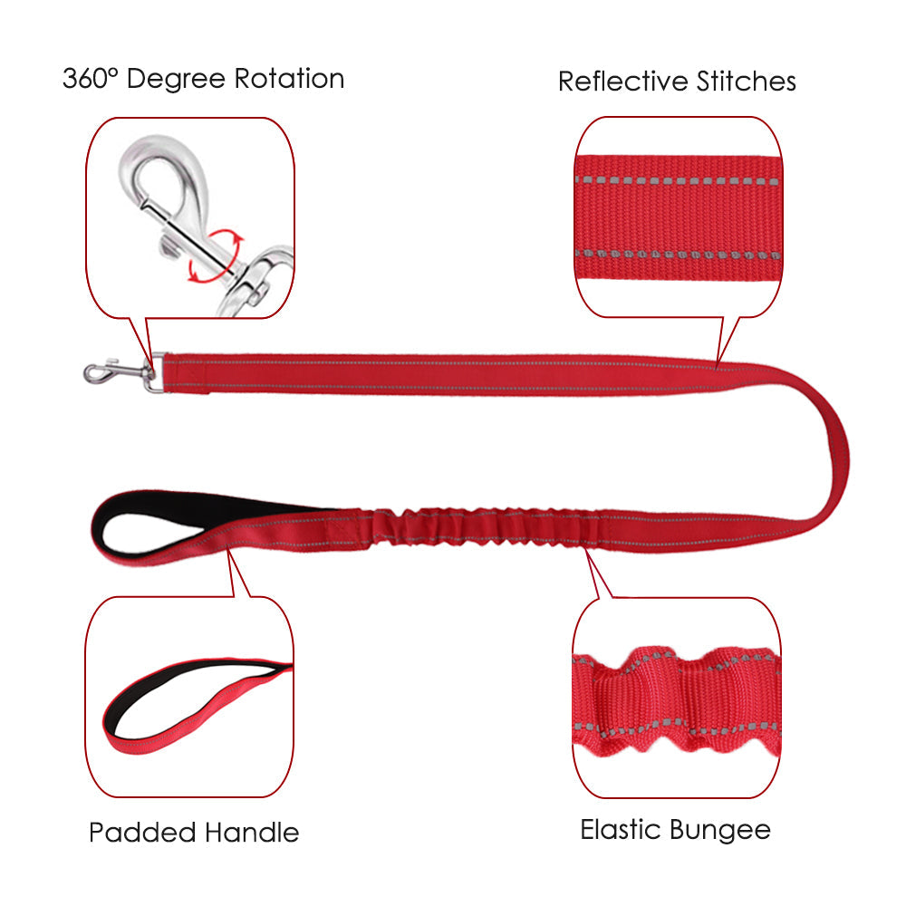No Pull Small Dog Harness and Leash - Red