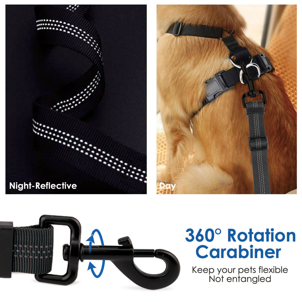 2 Pack Lartch Bar Attachment Seat Belt - Black