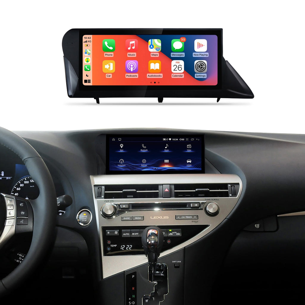 10.25" RX 2009-2014 LHD Lexus Android Screen | Wireless Carplay | Online Video