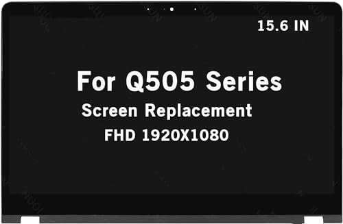 15.6" New Screen Replacement for ASUS Q505 Q505U Q505UA-BI5T7 Q525UA-BI7T9 FHD 1920X1080 IPS LCD Display Touch Screen Digitizer Assembly with Bezel