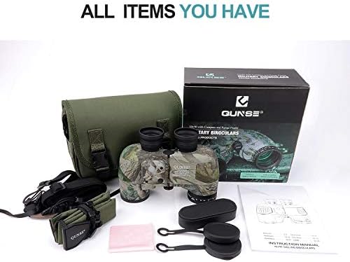 10X50 Marine Binoculars for Adults, Waterproof Binoculars with Rangefinder Compass,BAK4 Prism Navigation Birdwatching Hunting (Camouflage)