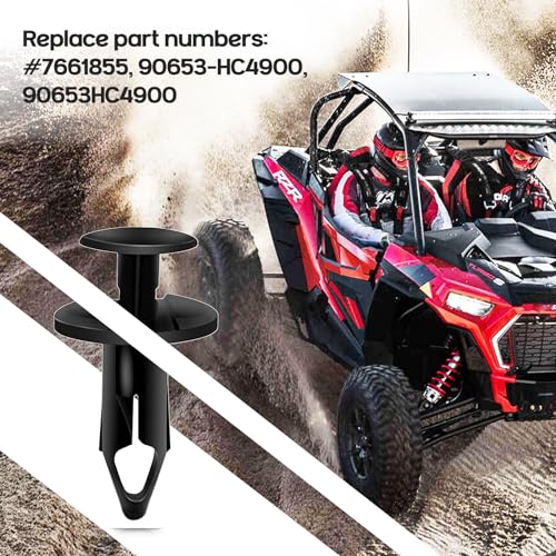 150pcs ATV UTV Body Fastener Rivets Push Pin Compatible with Can Am 293150089 Polaris 7661855 RZR Ranger Suzuki Kawasaki Rancher 90653-HC4-900 Plastic Fender Clips