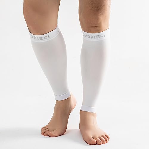 15-20mmHg 1 Pair Men and Women Wide Calf Sleeve Brace Compression Socks for Leg Support, Pain Relief