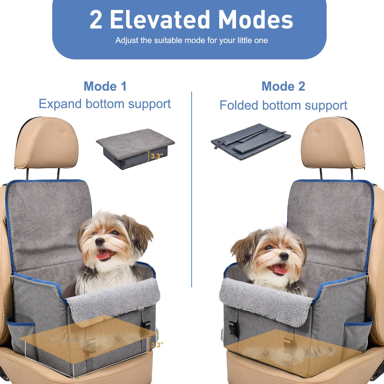 Jespet Car Seat for Small or Medium Dogs