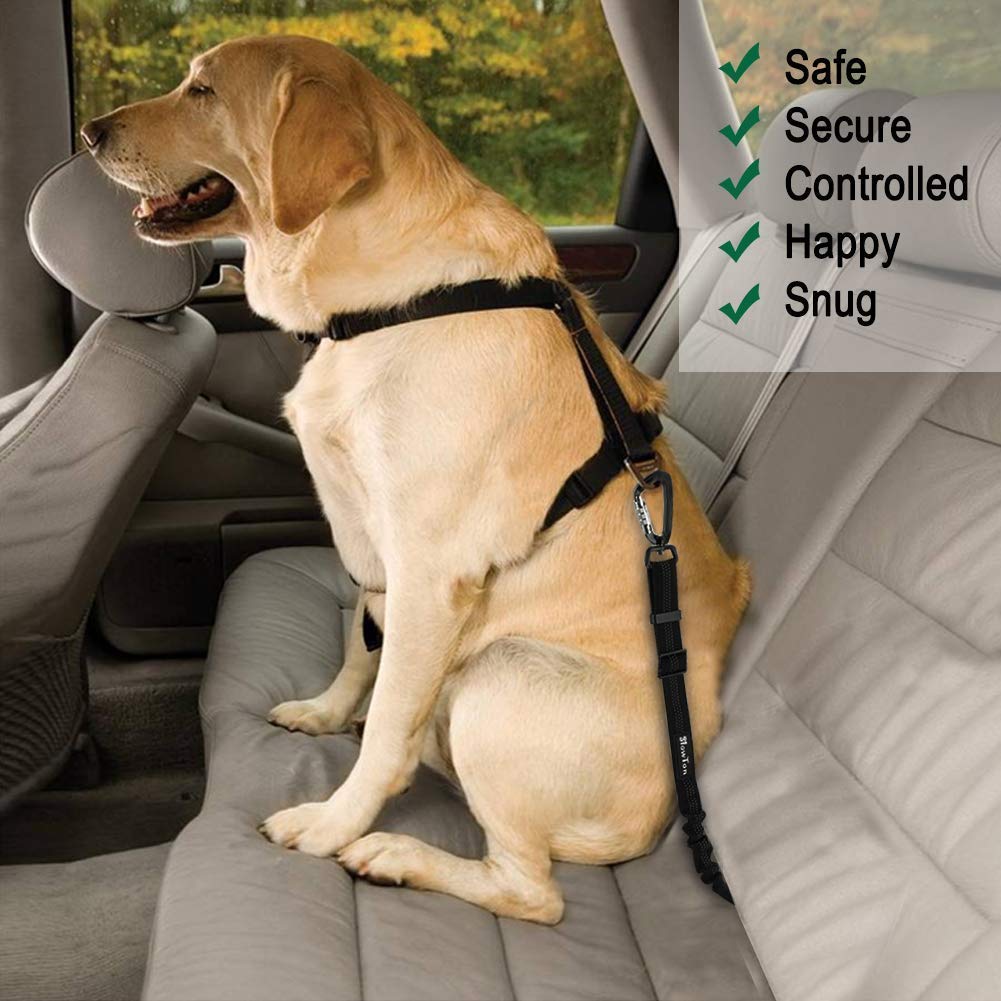 Dog Car Safety Latch Bar Seat Belt - 2 Pack