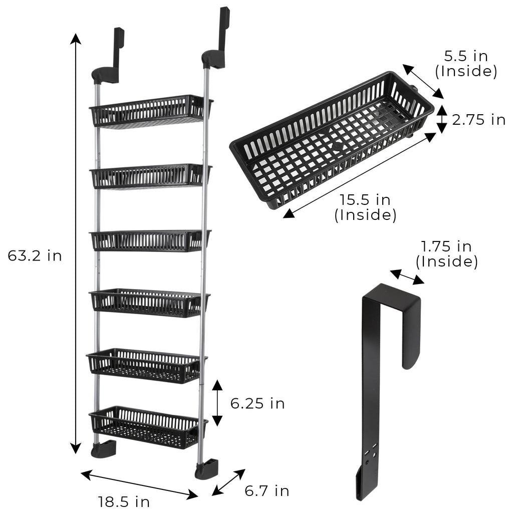 Over The Door Pantry Organizer - Multiple Sizes