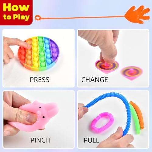 150 pcs Party Favors for Kids, Pinata Stuffers Goodie Bags Fillers for Kids Birthday Party Treasure Box Prize Box Toys for Kids Classroom Assortment Party Toys Fidget Party Favors Bulk