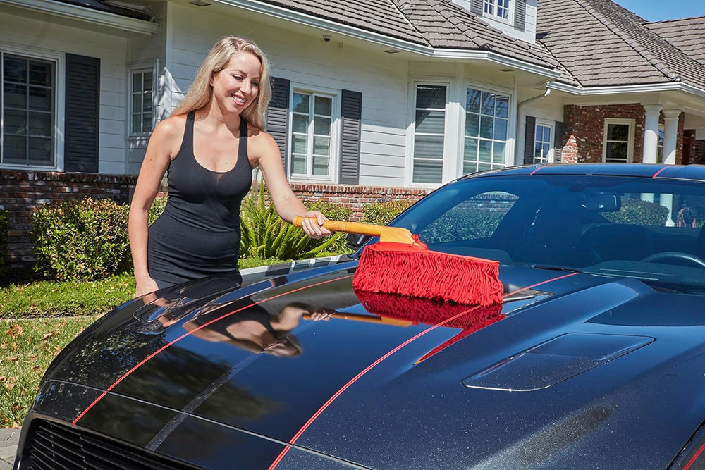 California Car Duster with 26" Wood Handle