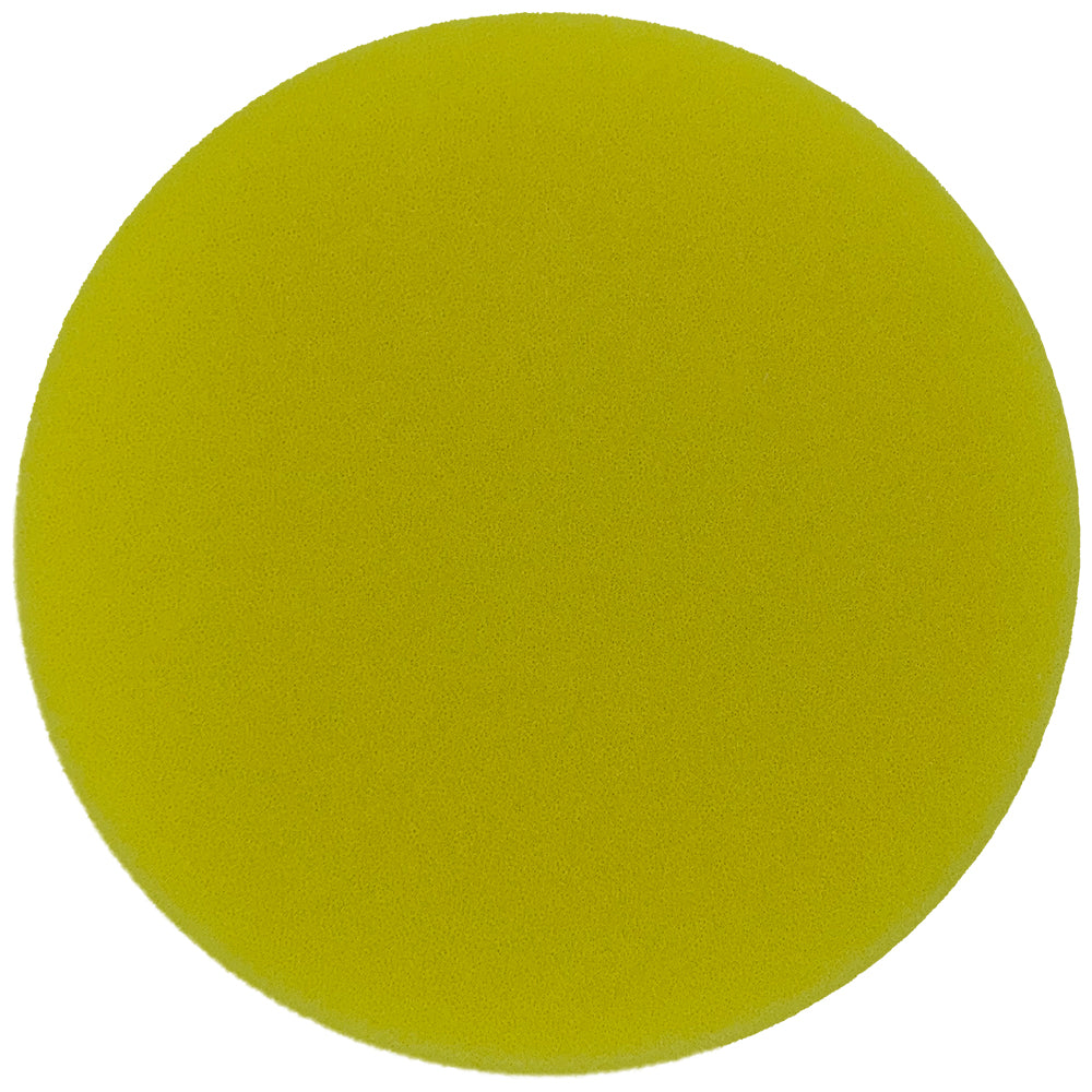 Buff and Shine Orbital/DA Foam Heavy Cutting Pad - 6", Yellow