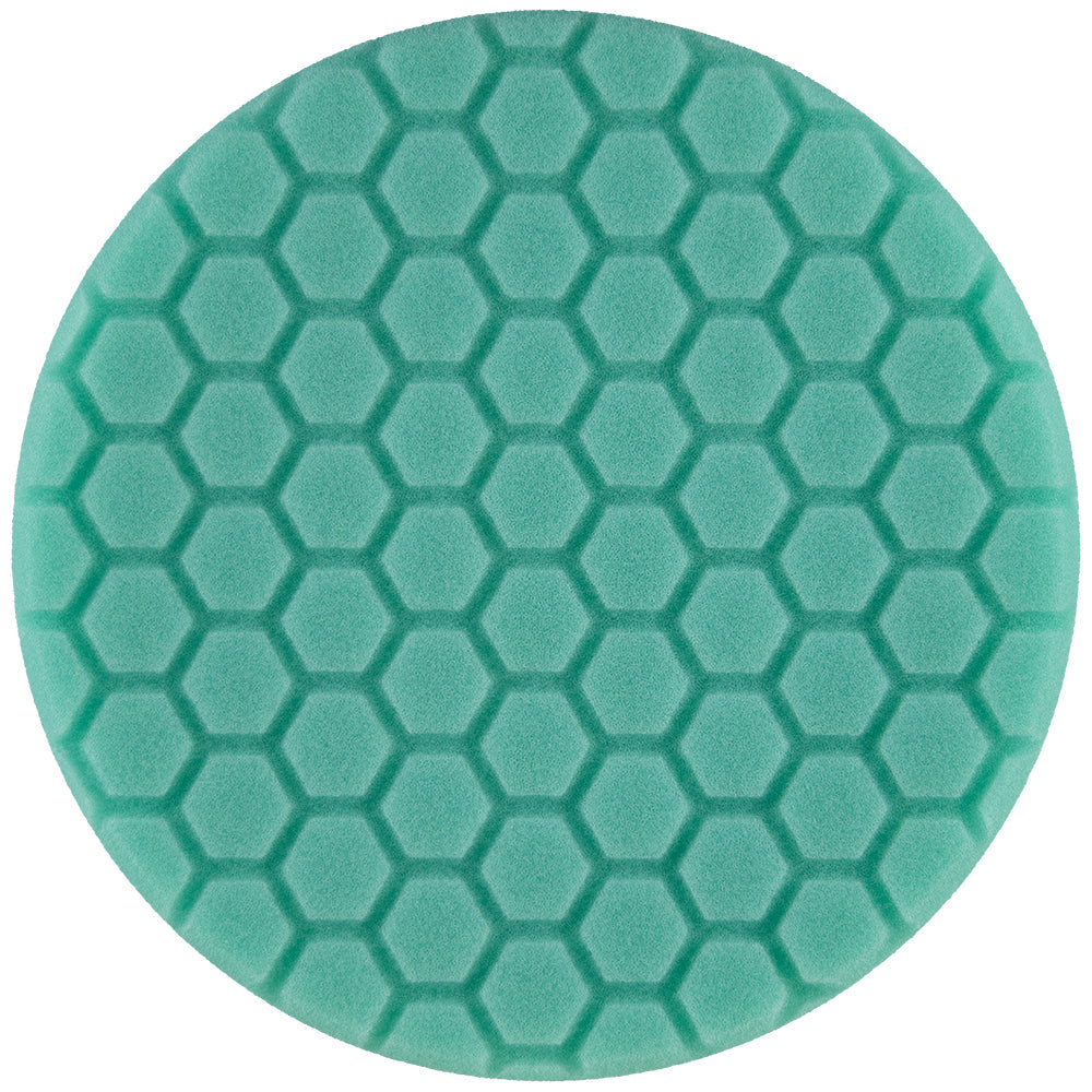 Buff and Shine Hex Face Foam Polishing Pad - 8", Green