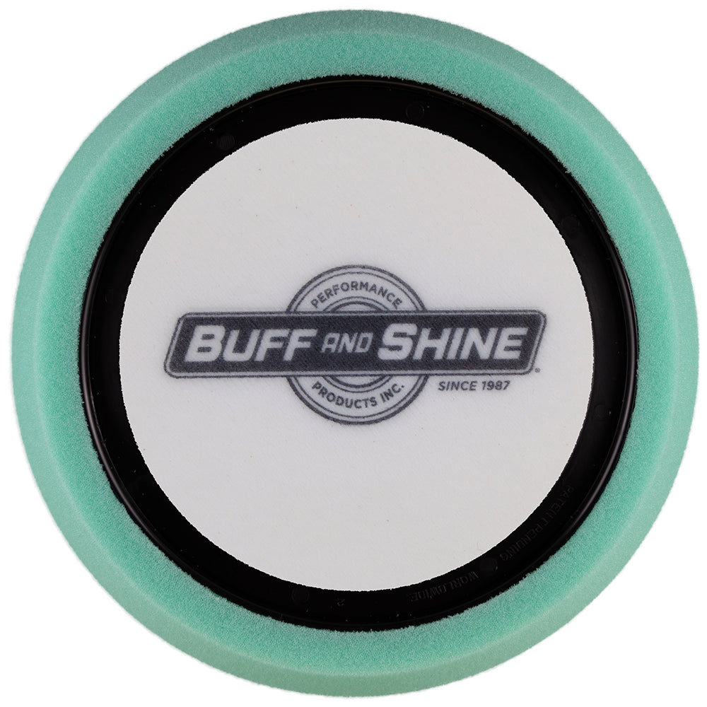 Buff and Shine Hex Face Foam Polishing Pad - 8", Green