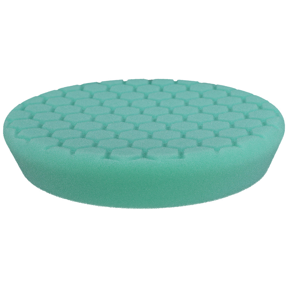 Buff and Shine Hex Face Foam Polishing Pad - 8", Green
