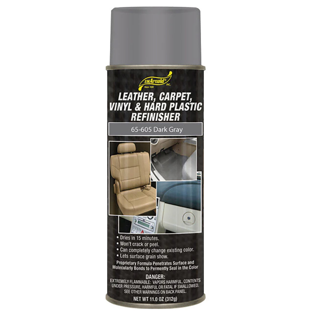 SM Arnold Leather, Vinyl & Hard Plastic Refinisher, 65-605 - Dark Gray