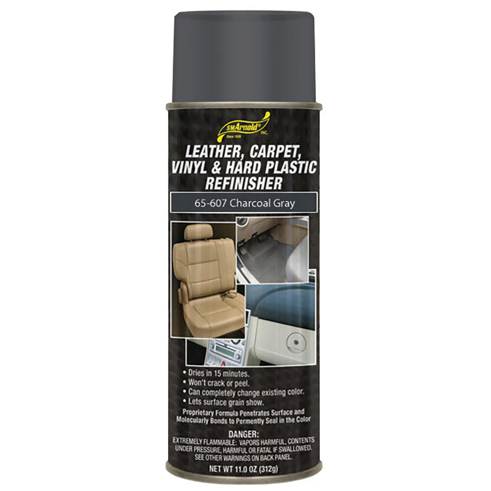 SM Arnold Leather, Vinyl & Hard Plastic Refinisher, 65-607 - Charcoal Gray