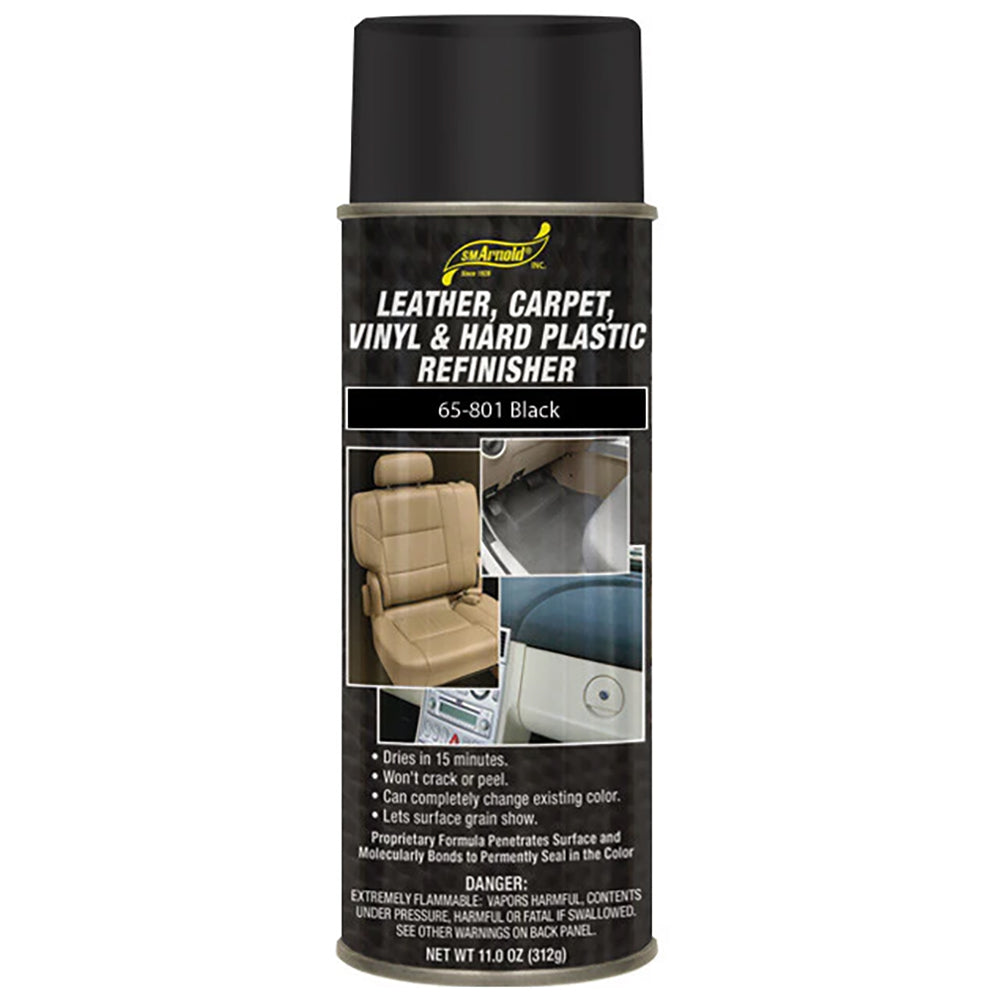 SM Arnold Leather, Vinyl & Hard Plastic Refinisher, 65-801 - Black