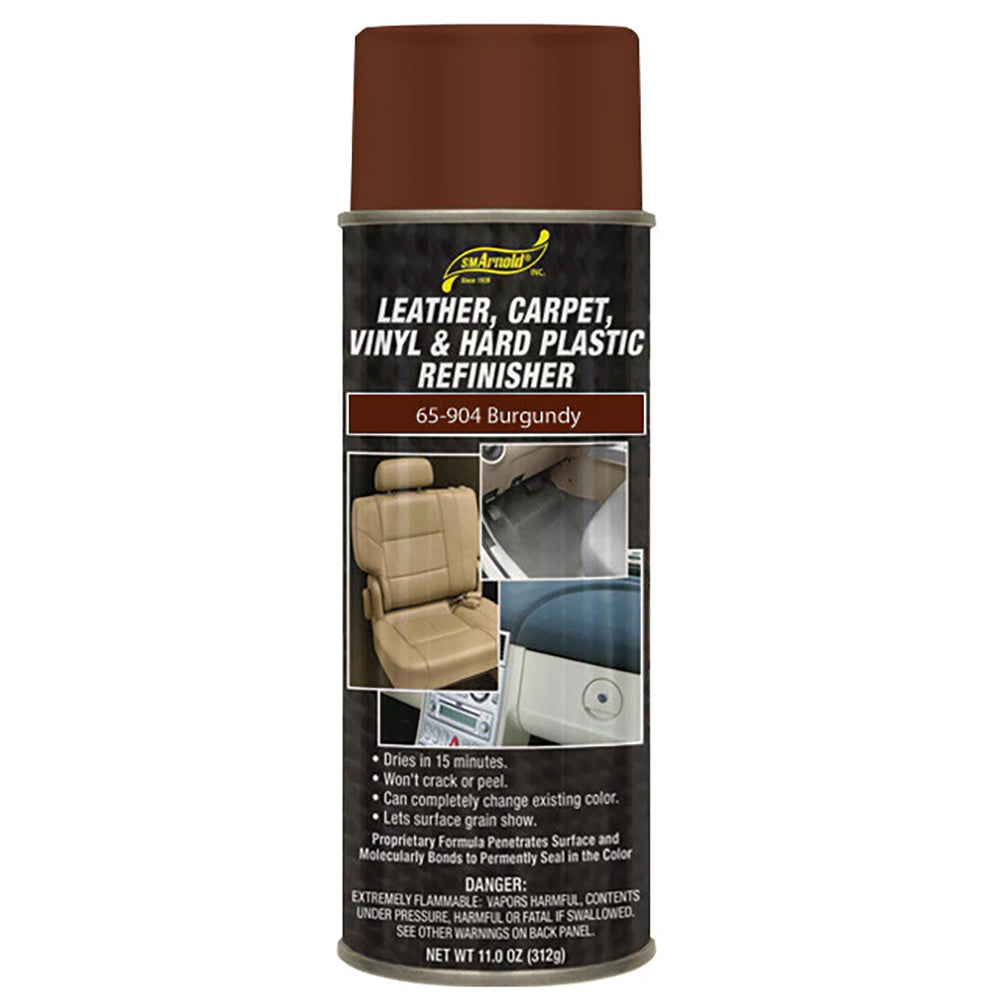 SM Arnold Leather, Vinyl & Hard Plastic Refinisher, 65-904 - Burgundy