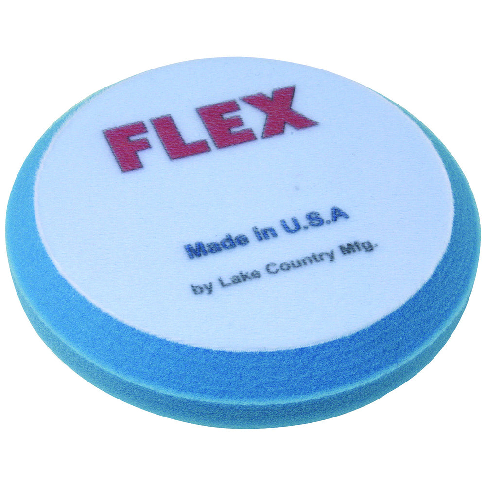 FLEX Beveled Edge Foam Compounding Pad - 6.5", Blue