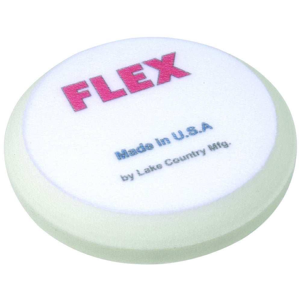 FLEX Beveled Edge Foam Polishing Pad - 6.5", White