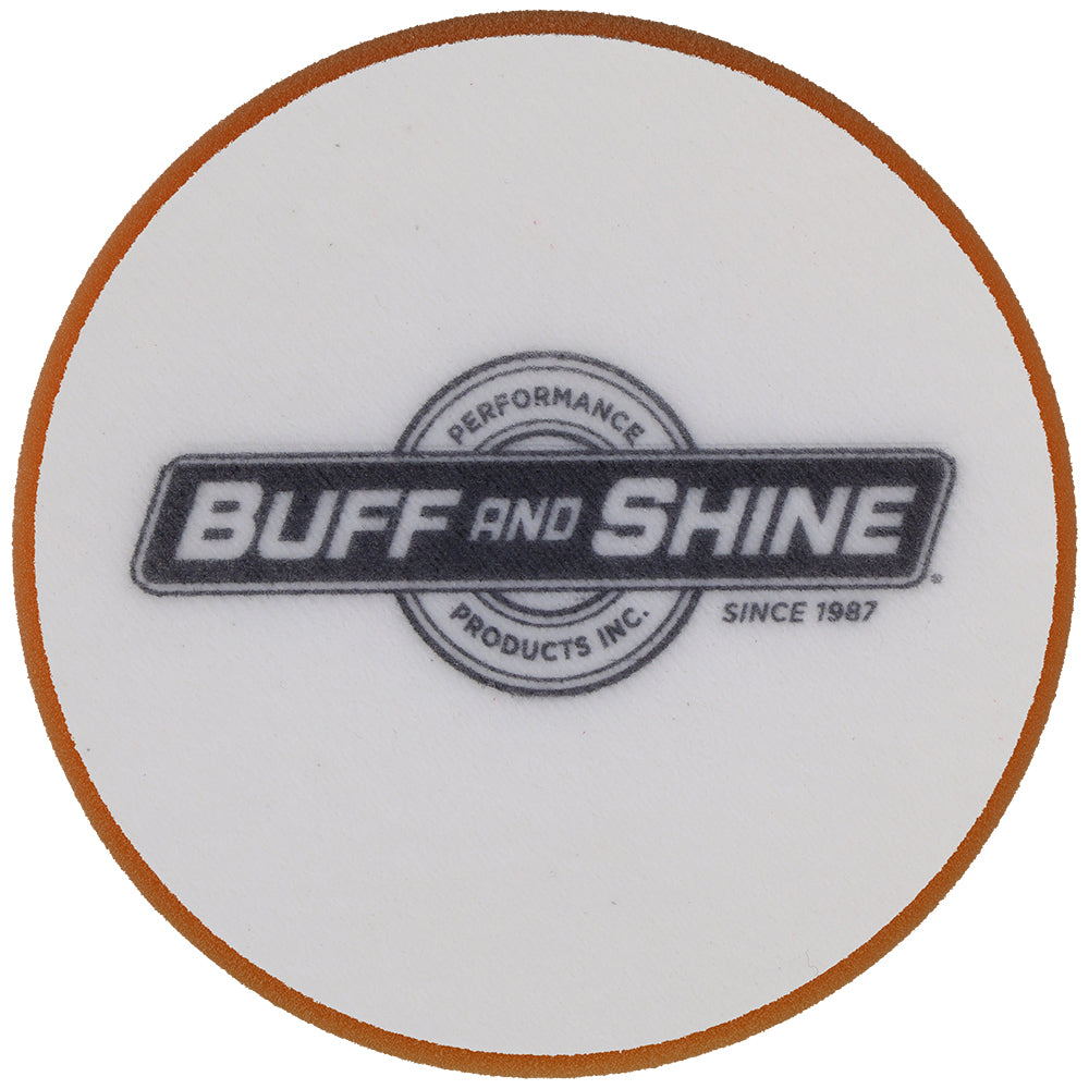 Buff and Shine Orbital/DA Foam Medium Cutting Pad - 6", Orange