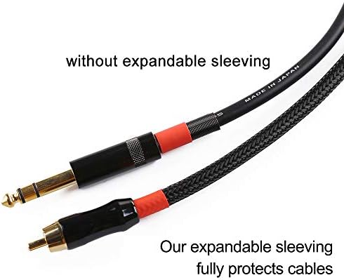 100ft - 1/4 inch PET Expandable Braided Sleeving – Black – Alex Tech Braided Cable Sleeve