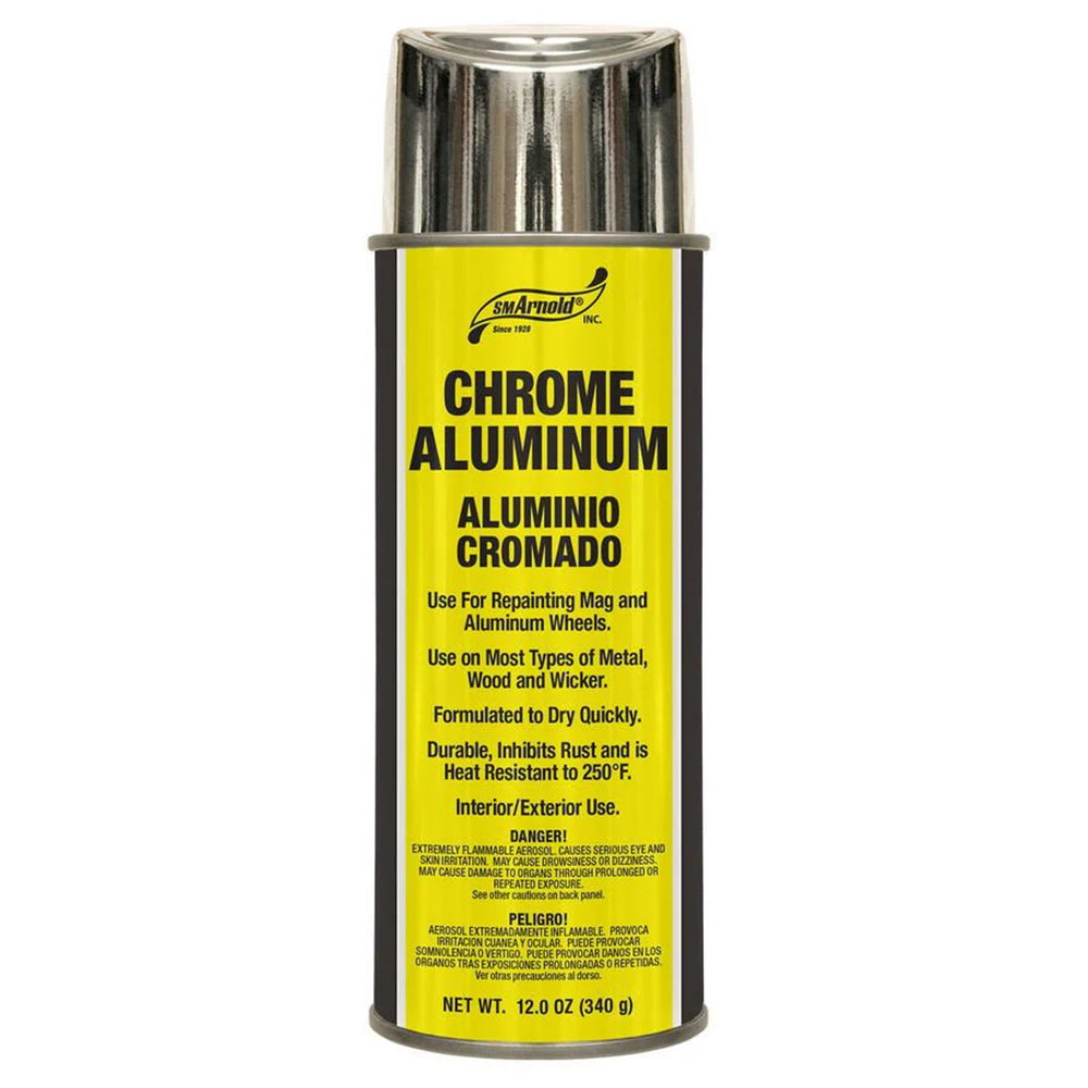 SM Arnold Chrome Aluminum Lacquer - 12 oz. aerosol