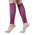 15-20mmHg 1 Pair Calf Compression Sleeve Men and Women Wide Calf Sleeve Brace Compression Socks for Leg Support, Shin Splint,Pain Relief (MAROON, Medium)