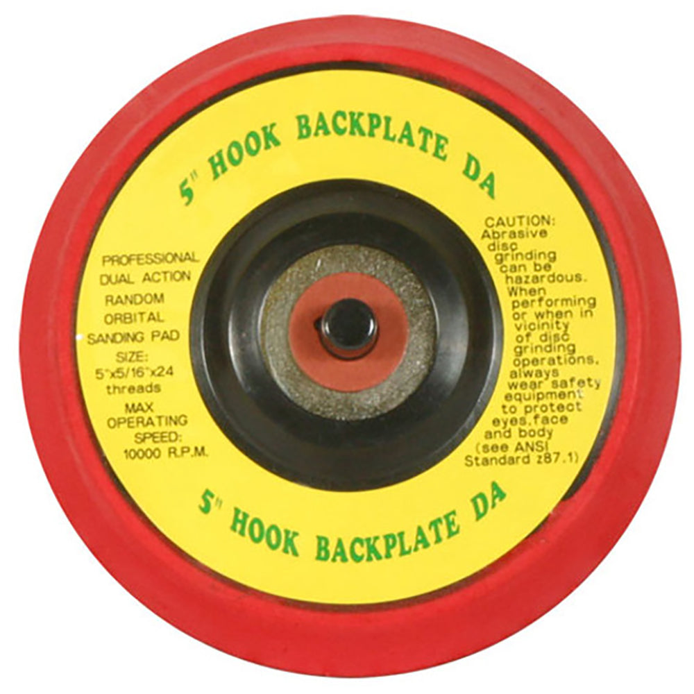 SM Arnold Professional Hook Backing Plate for Orbital/DA Polishers - 5"