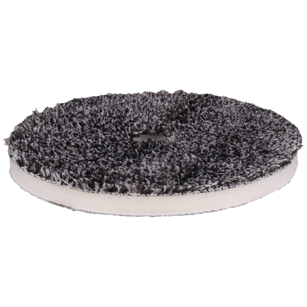 Buff and Shine Uro-Fiber Microfiber Cutting Pad - 6", Black/White