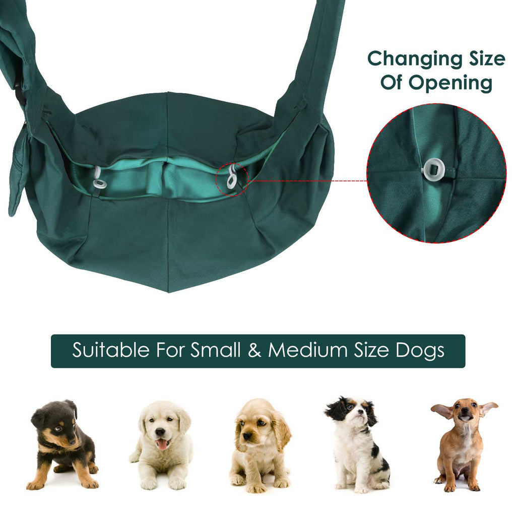 Pet Hand Free Sling Bag - Green